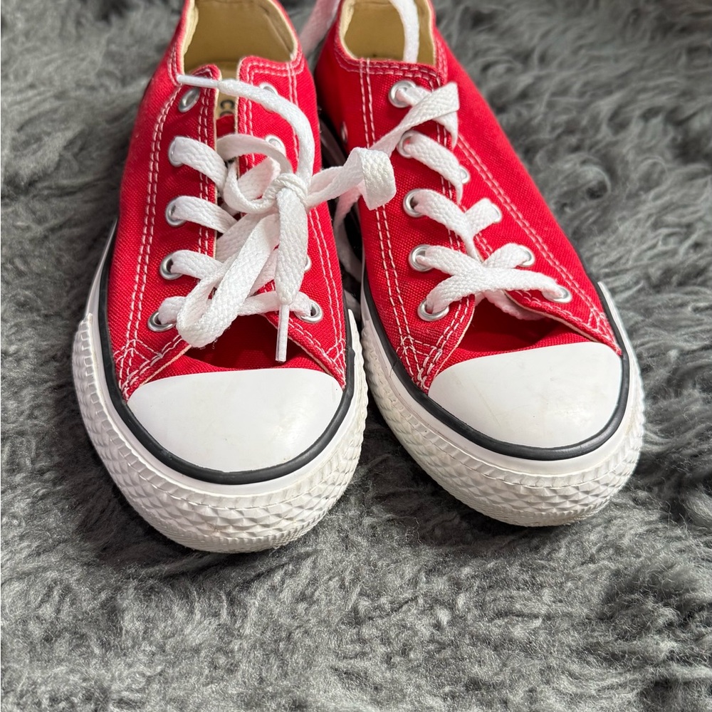 Converse Red and White Chuck Taylor Sneakers